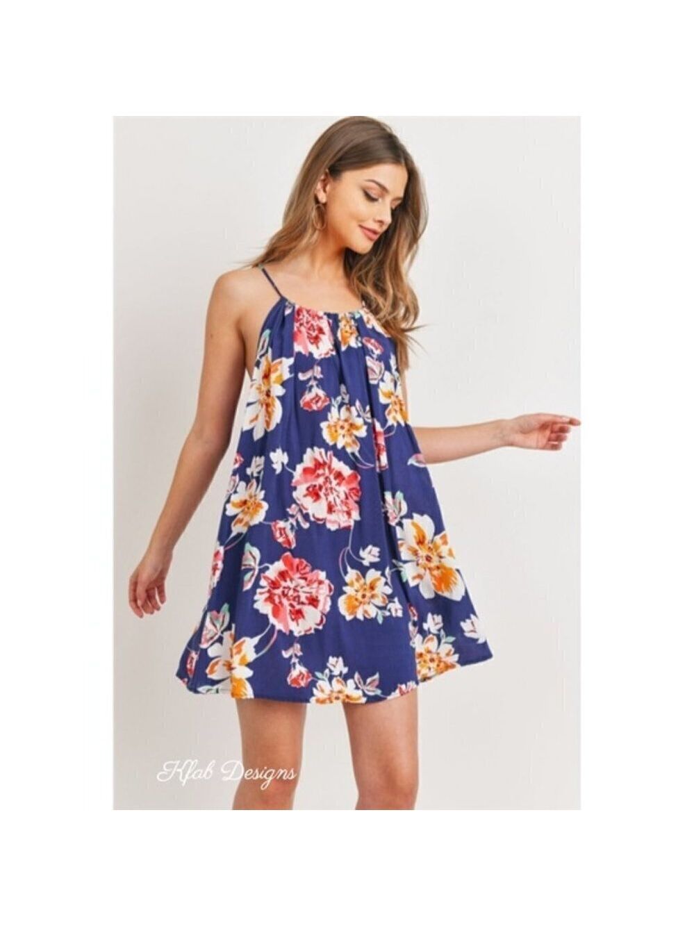 Floral Strappy Shift Dress